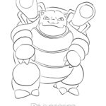 009 Blastoise Coloring Pages For Kids