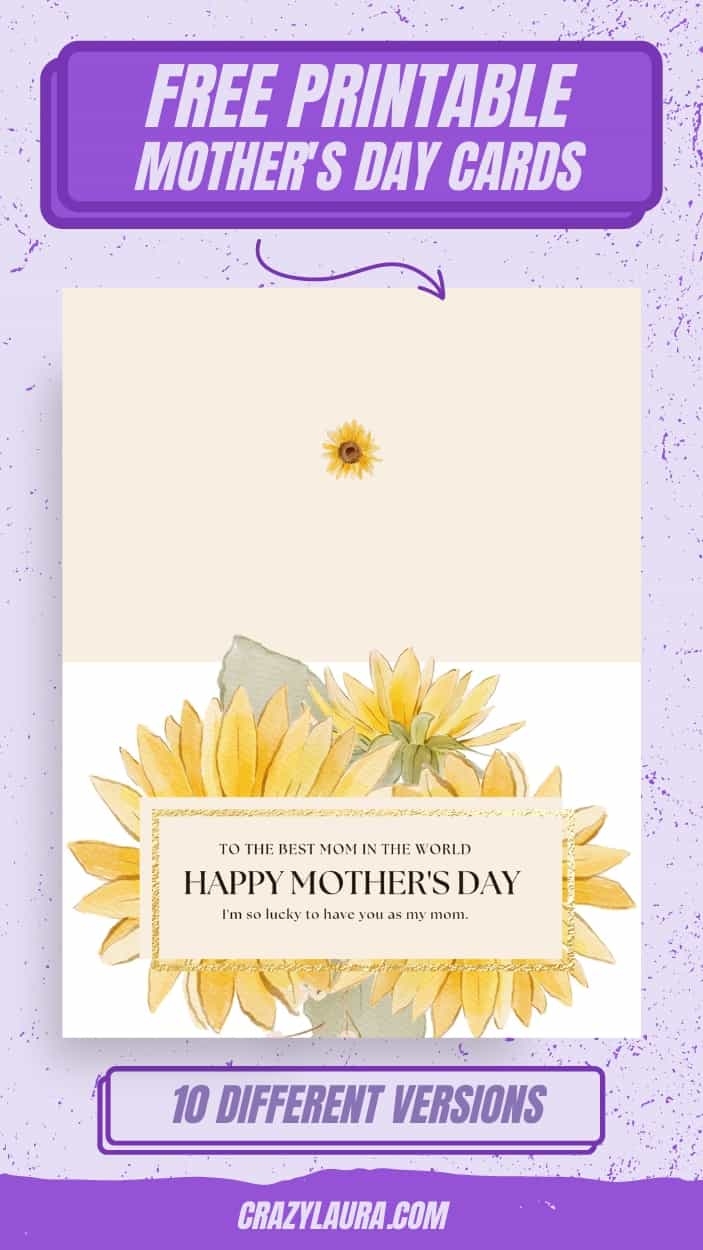 10 Adorable Free Printable Homemade Mother 39 s Day Cards