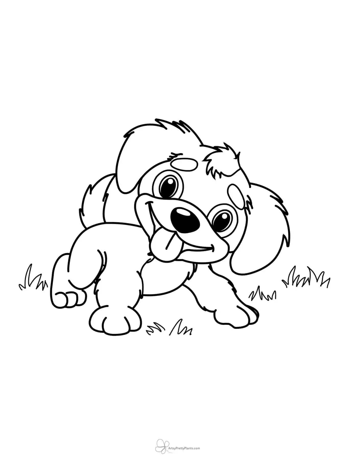 10 Adorable Puppy Coloring Pages For Animal Lovers