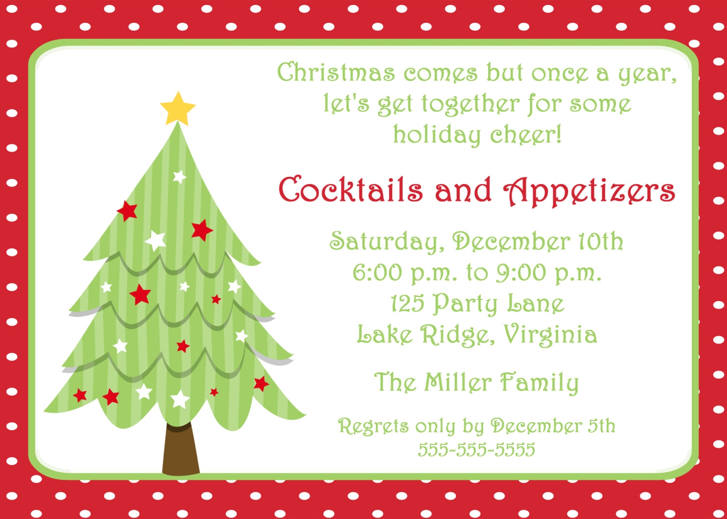 printable christmas invitation cards