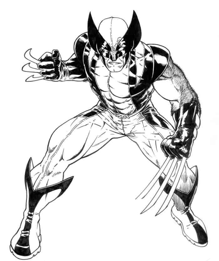 Wolverine Printable Coloring Pages