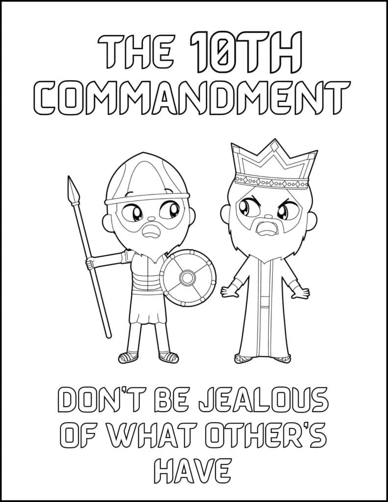 10 Commandments Coloring Pages