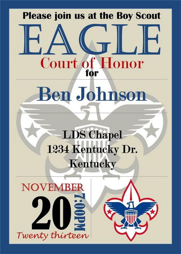 eagle scout invitations template free
