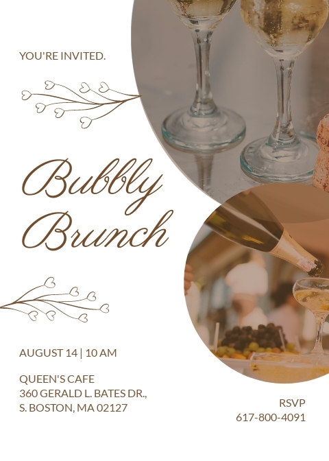 christmas brunch invitation template