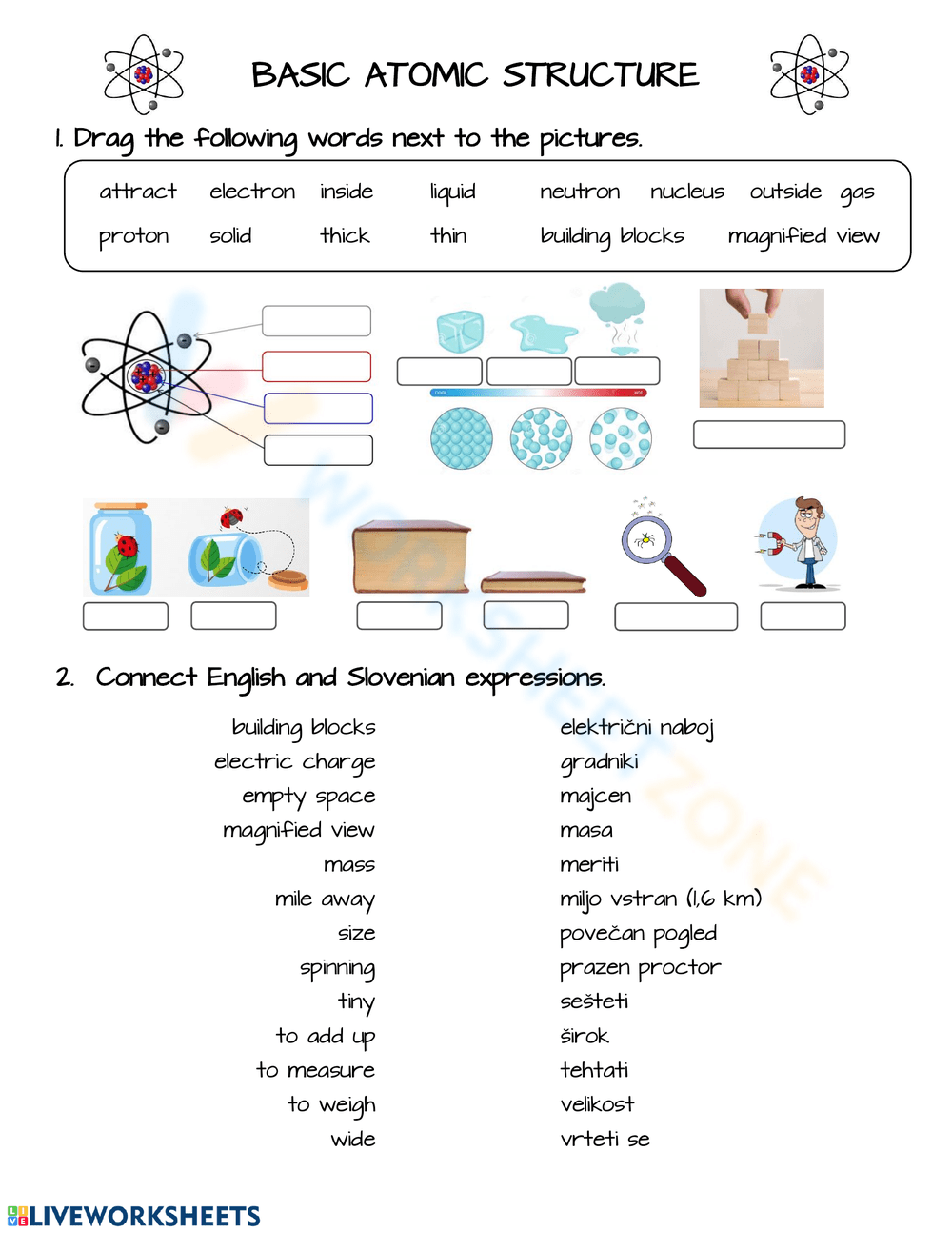 10 Free Collection Of Structure Of The Atom Worksheets Worksheets Library