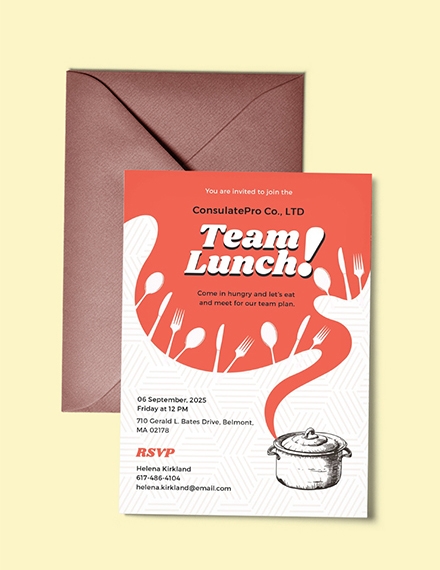 editable lunch invitation template