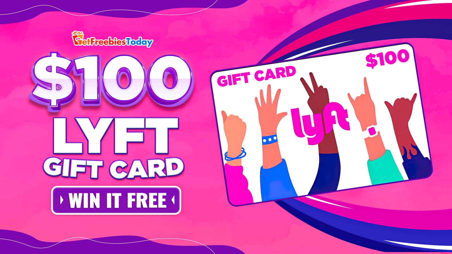 100 Lyft Gift Card Get Freebies Today