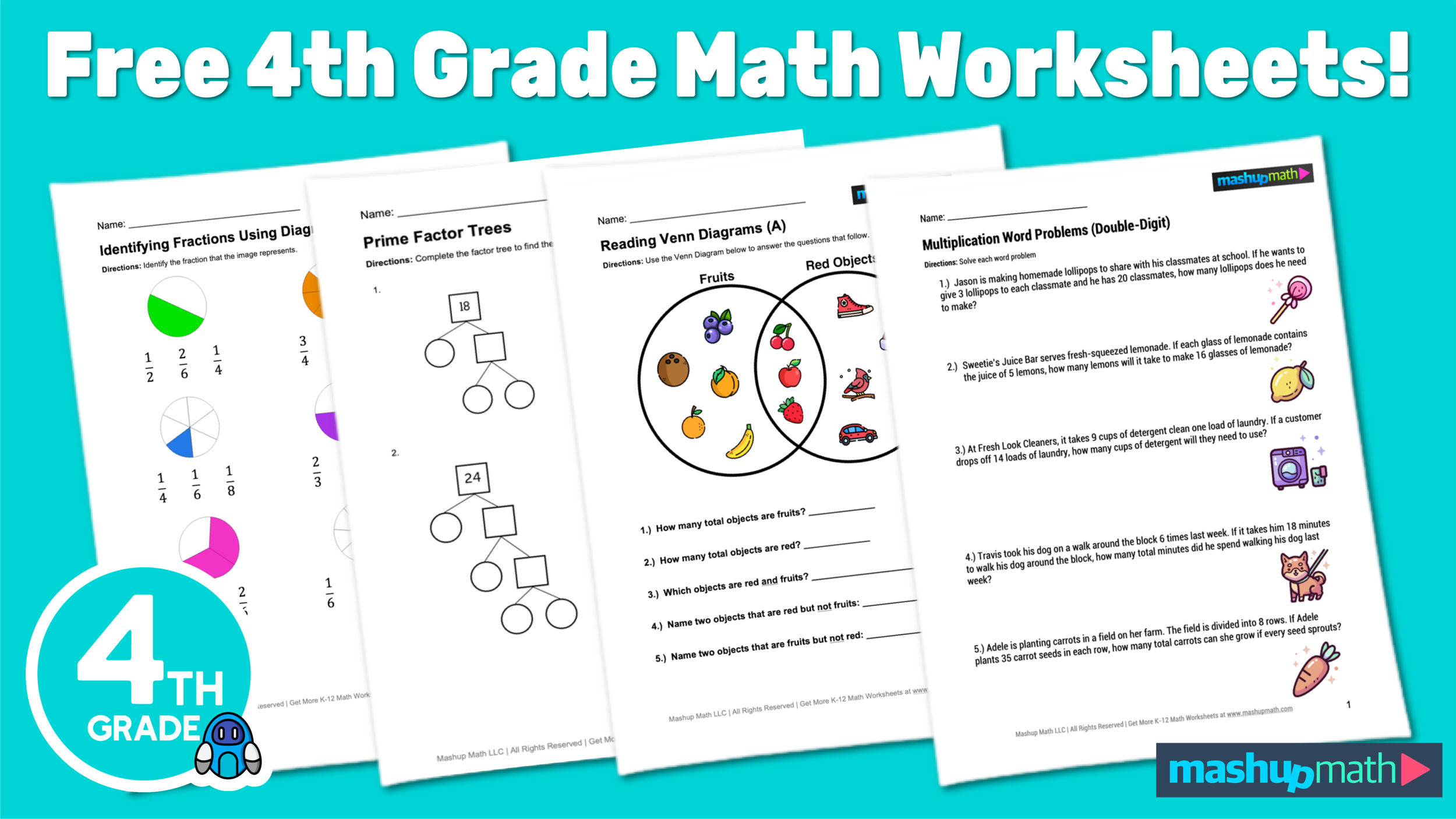 100 Printable Math Worksheets PDF Free Download Worksheets Library
