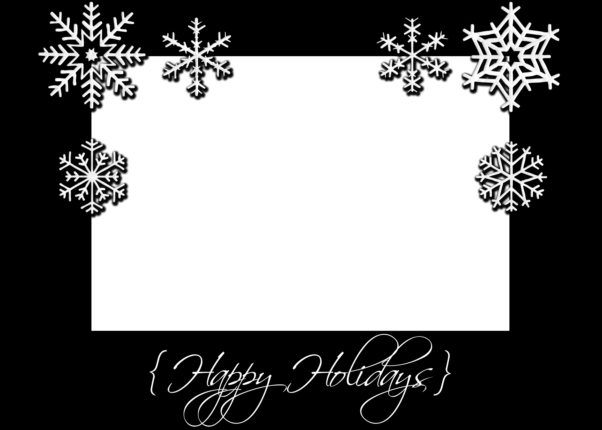 11 Best Images Of Black And White Printable Holiday Cards Black And 