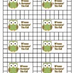 12 Best Photos Of Homework Punch Cards Printable Homework With Free
