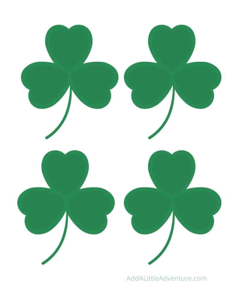 12 Free Printable Shamrock And Four Leaf Clover Templates Shamrock 