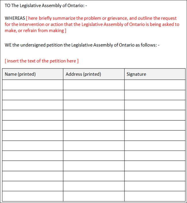 13 Free Printable Petition Templates Word PDF Documents