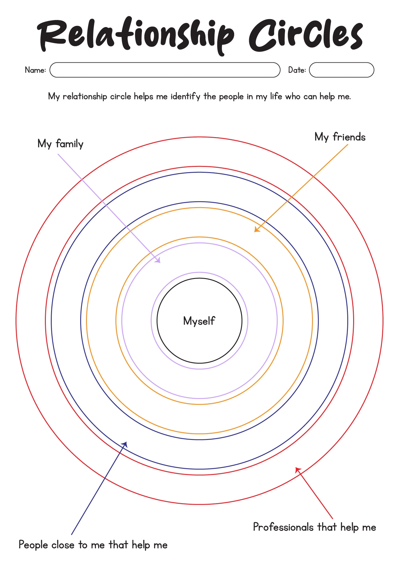 14 Relationship Circles Worksheet Free PDF At Worksheeto 