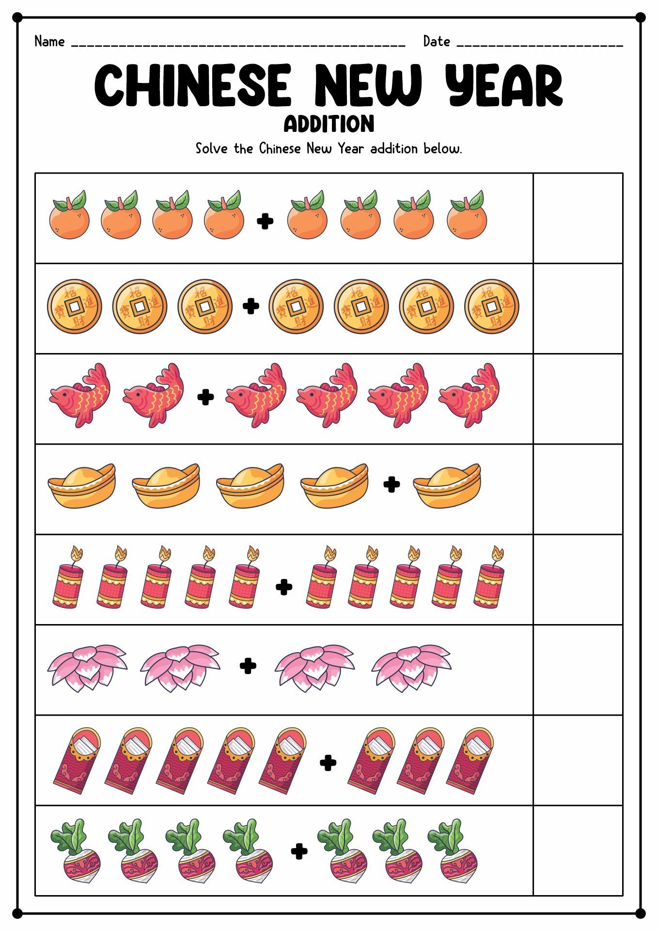 15 Chinese New Year Printable Worksheets For Kids Kids Math