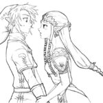 15 Pics Of Legends Of Zelda Dark Link Coloring Page Link And