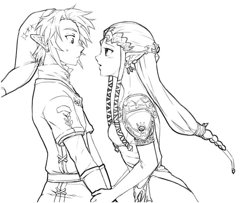 15 Pics Of Legends Of Zelda Dark Link Coloring Page Link And