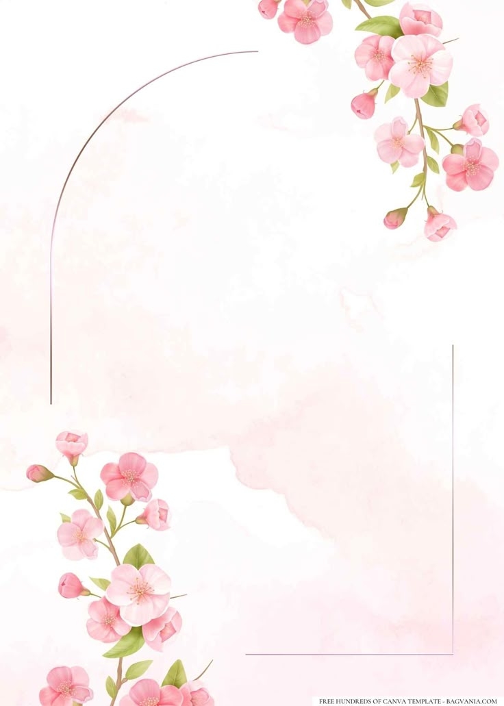 16 Cherry Blossom Wedding Invitation Templates