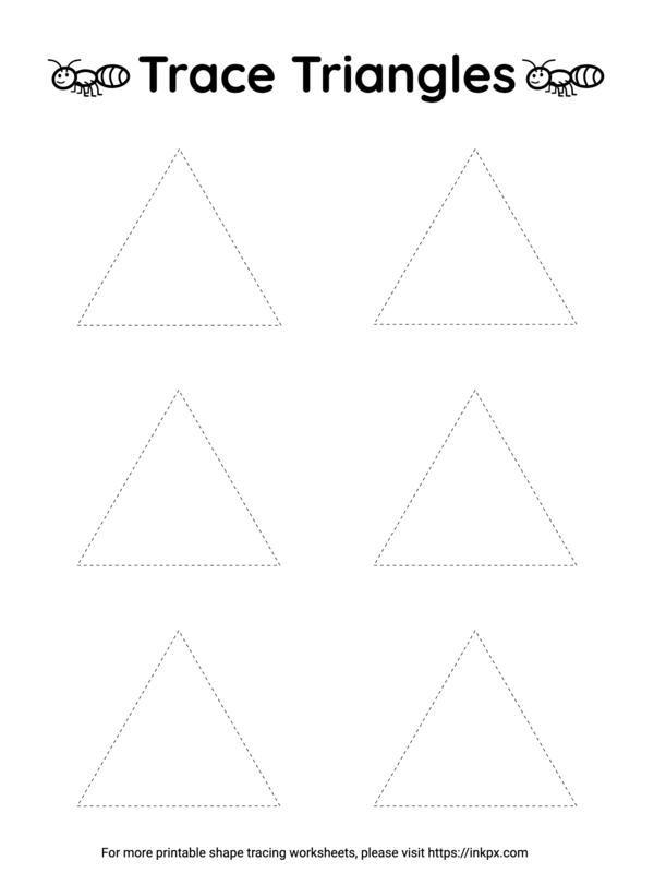 printable triangle worksheet