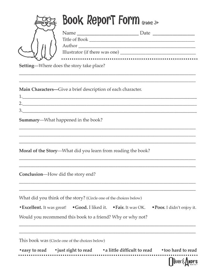 17 5th Grade Book Report Worksheet Worksheeto