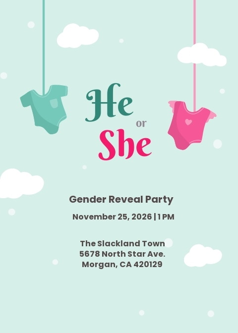 17 FREE Gender Reveal Invitation Templates Customize Download 