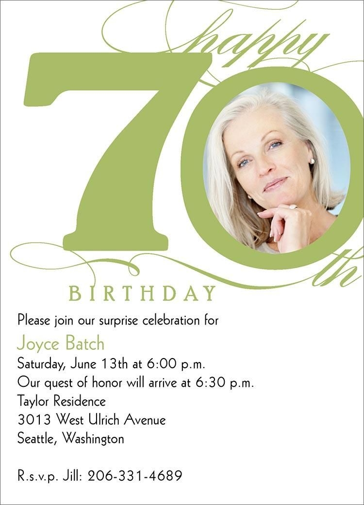 17 Glamorous 70th Birthday Invitation Templates Free Wallpaper 