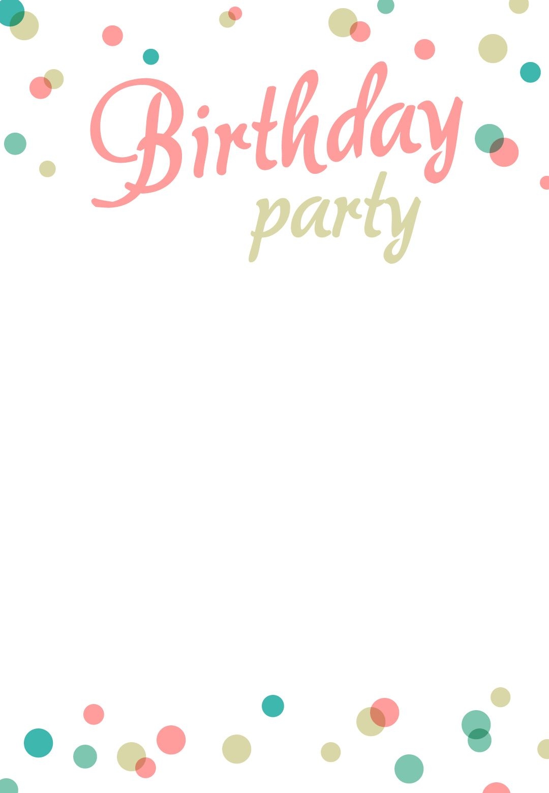 17 Winsome A Birthday Invitation Template Free Design Ideas Birthday 
