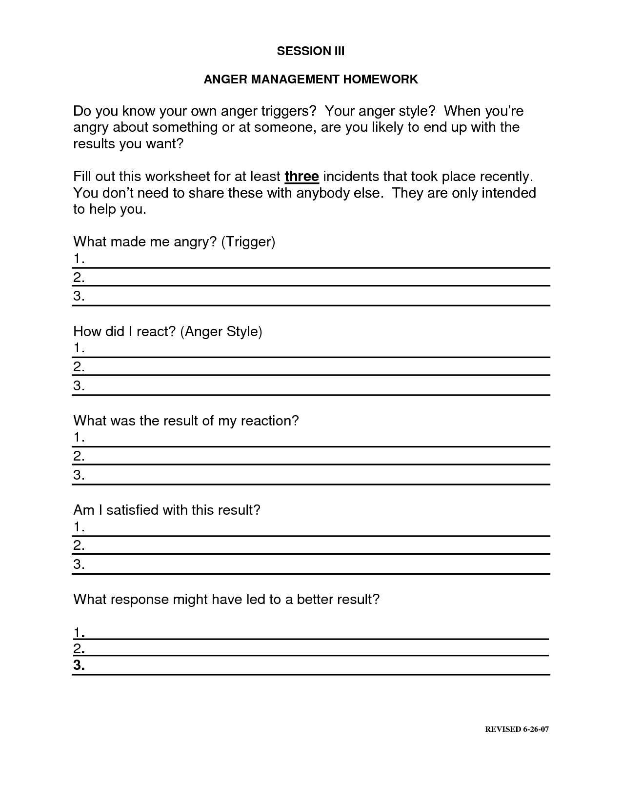 18 Anger Management Worksheet PDF Worksheeto