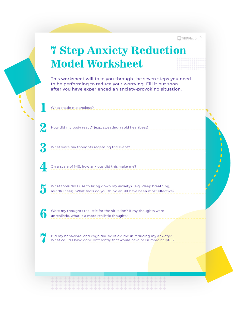 19 Printable Anxiety Worksheets For Kids Teens Adults 56 OFF