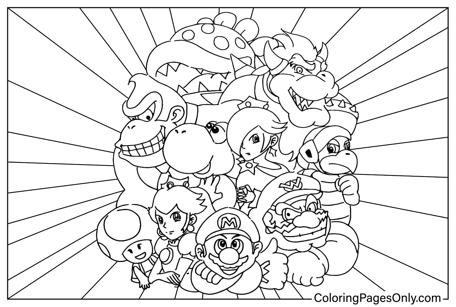 19 Super Mario Bros Movie Coloring Pages Free Printable For Kids 