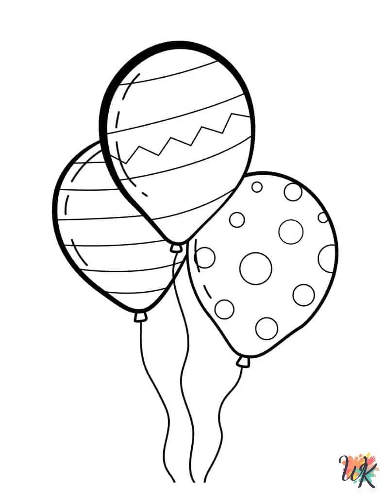 20 Balloon Coloring Pages