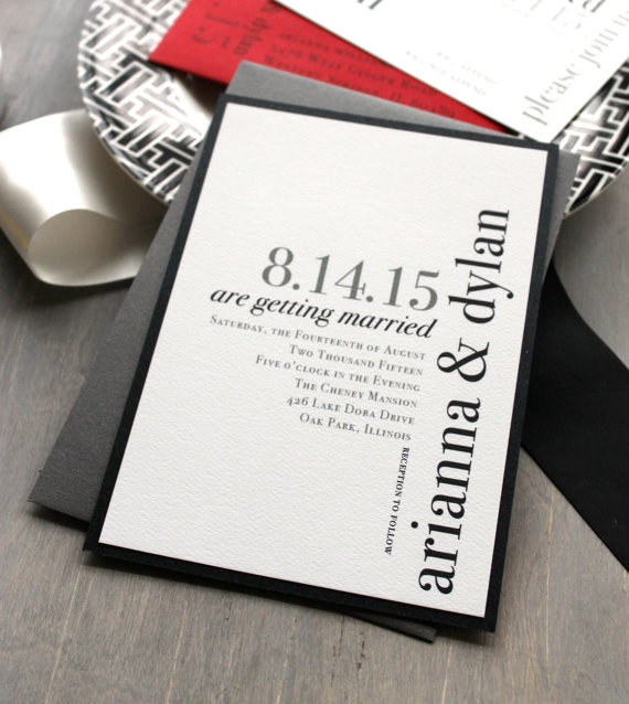 20 Contemporary Wedding Invitation Examples BonFX