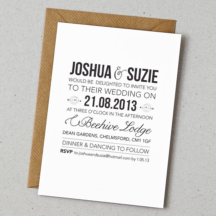20 Contemporary Wedding Invitation Examples BonFX