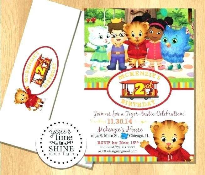 20 Create Daniel Tiger Birthday Invitation Template Photo By Daniel 