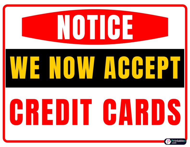 printable credit cards