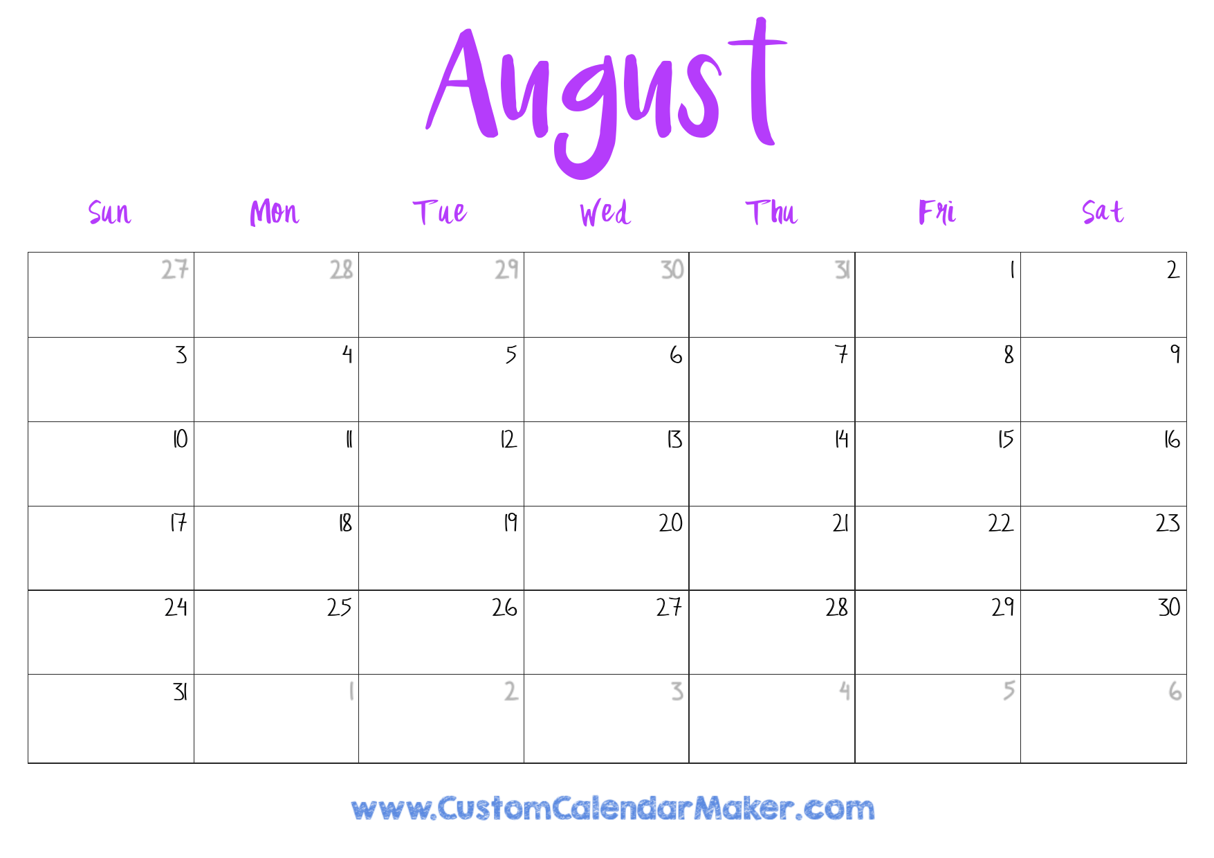 2025 August Calendar Free Printable Templates Pdf Aleece Pamela