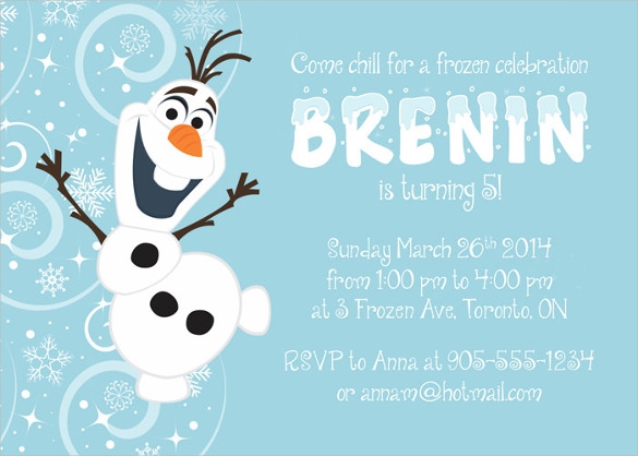 21 Frozen Birthday Invitation Templates PSD AI Vector EPS