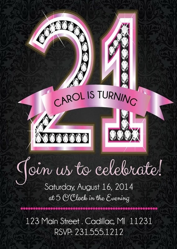 editable 21st birthday invitations templates free
