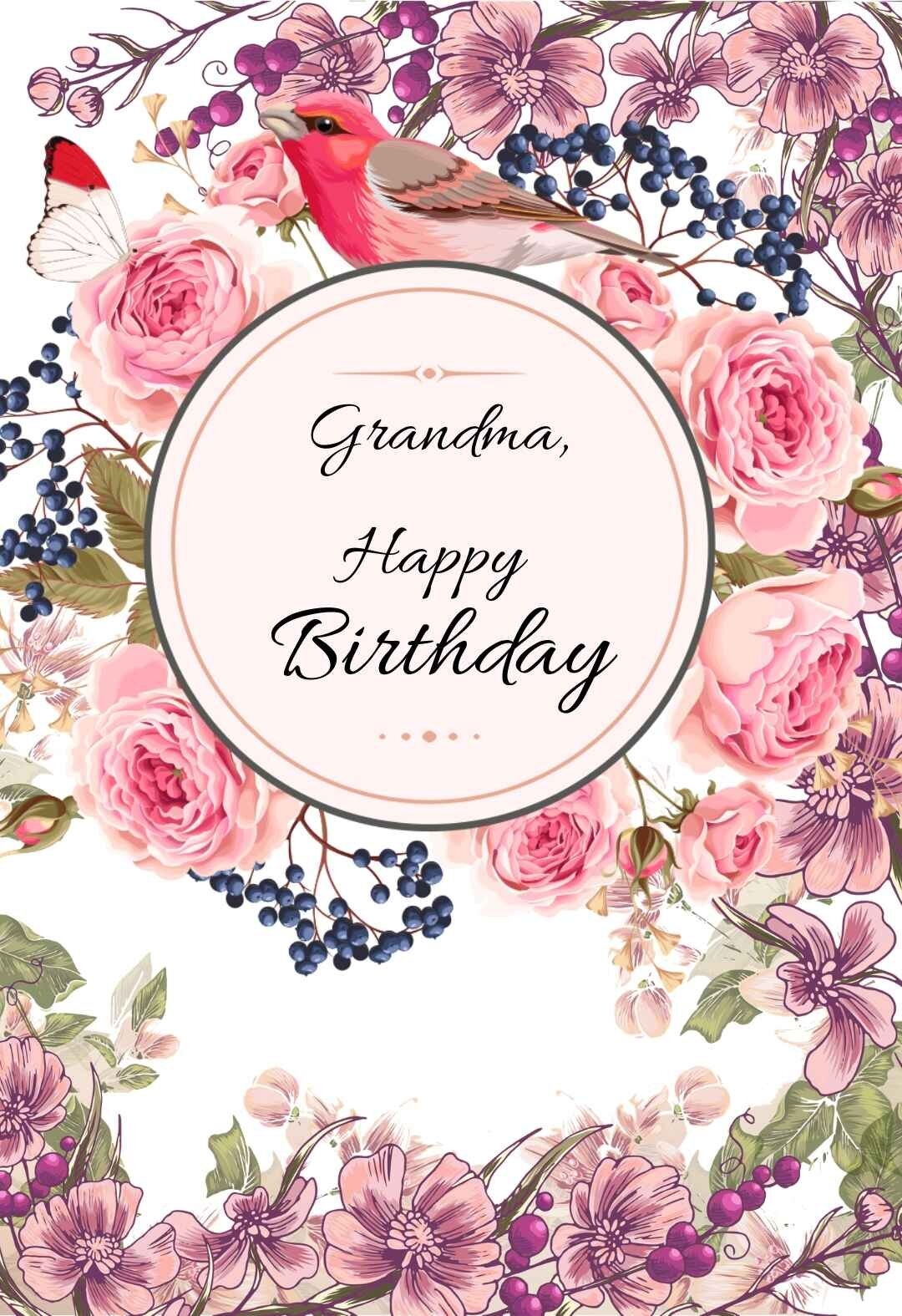 22 Awesome Grandma Printable Birthday Cards free PRINTBIRTHDAY CARDS