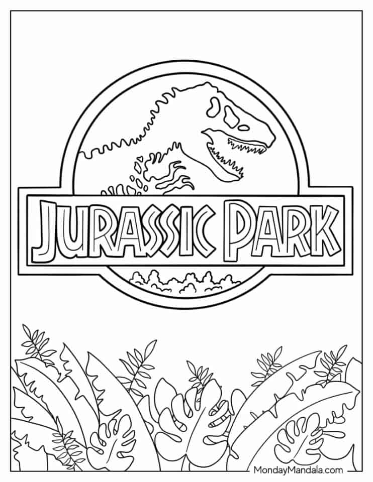 22 Jurassic Park Coloring Pages Free PDF Printables 