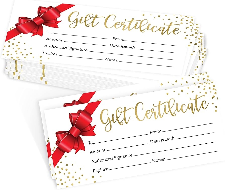 printable gift cards for restaurants
