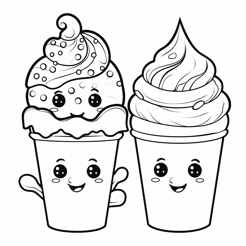 ice cream coloring pages free
