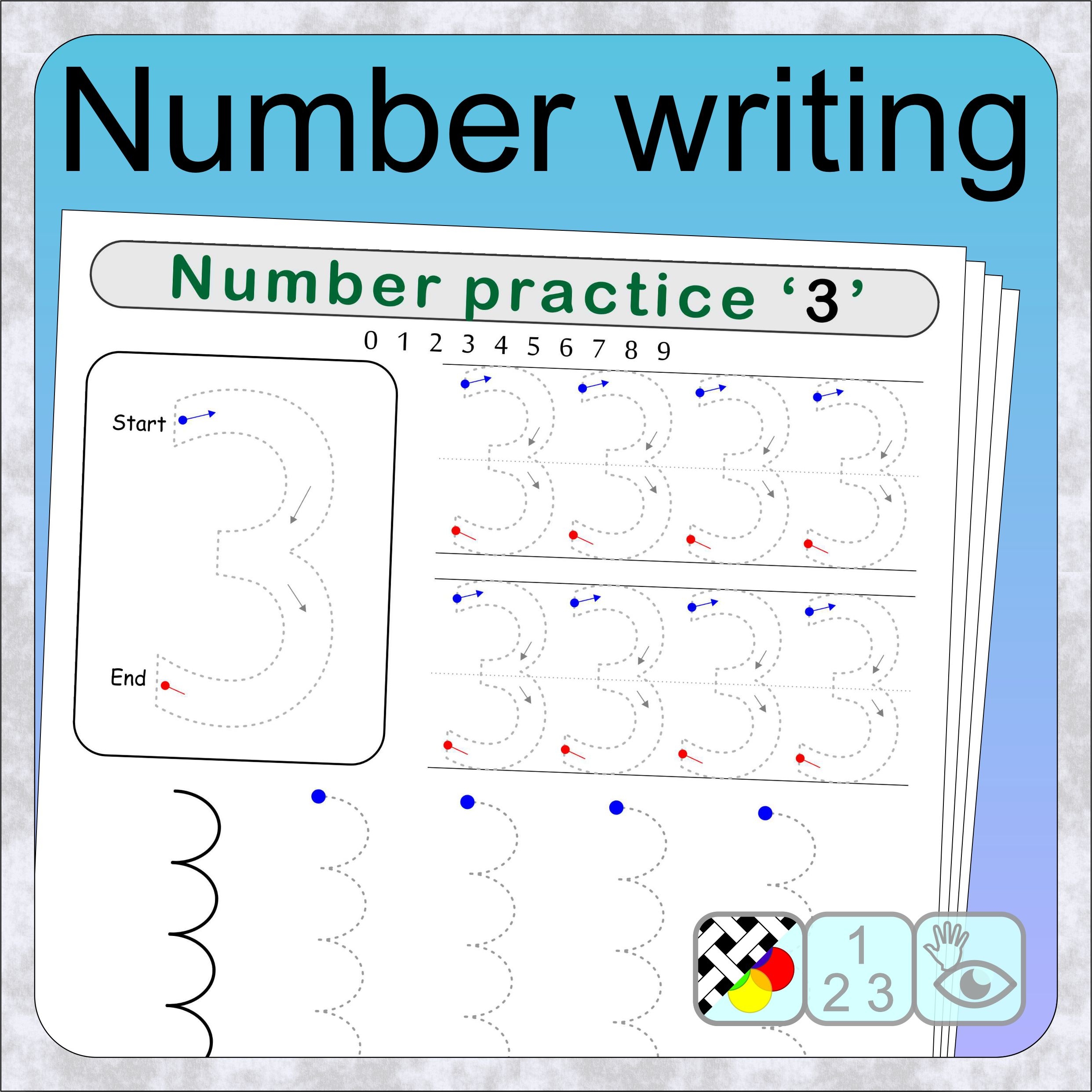 26 Fun Number Writing Worksheets