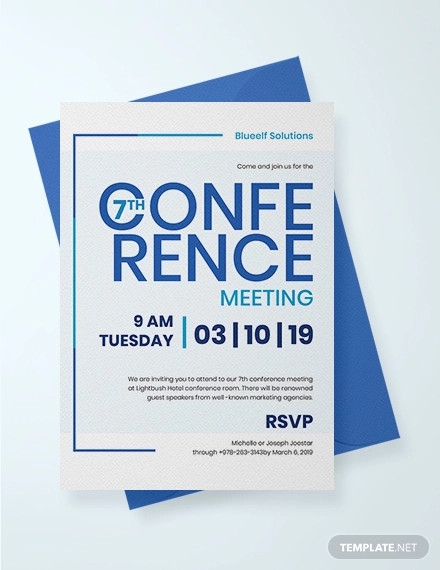28 Conference Invitation Templates PSD AI DOC