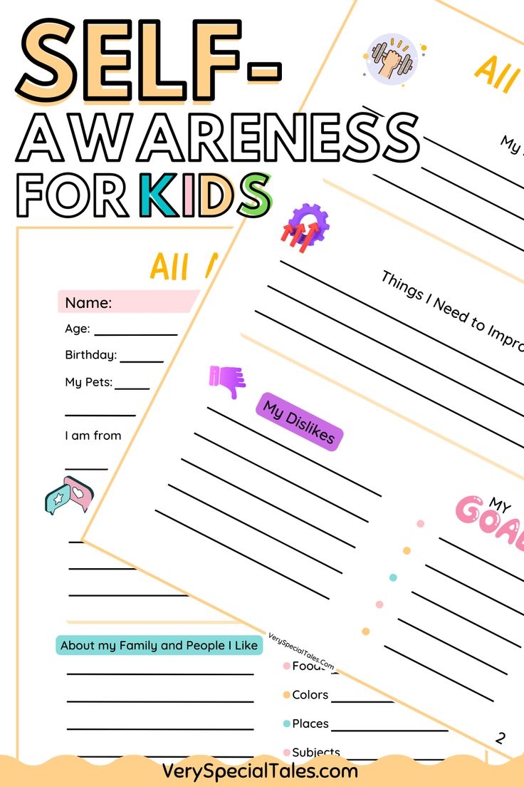 28 Self Awareness Activities For Kids Printable PDF Coping Skills 
