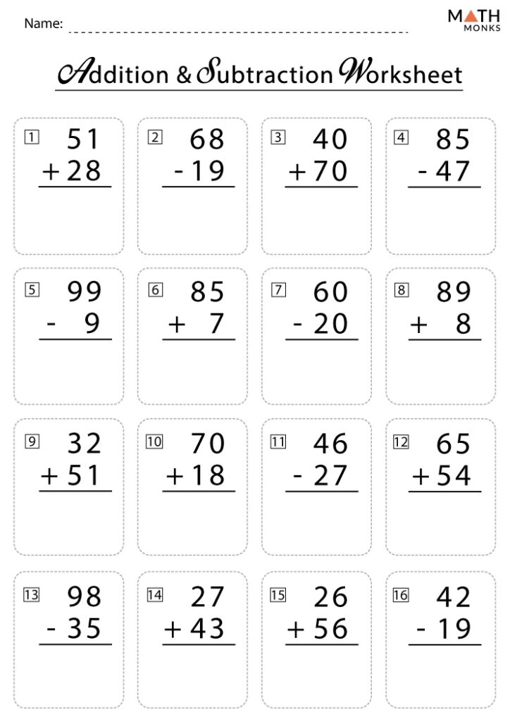 2nd Grade Addition And Subtraction Word Problems Worksheets Library