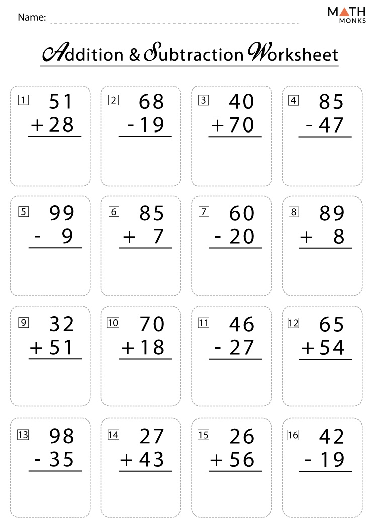 2nd Grade Addition And Subtraction Word Problems Worksheets Library