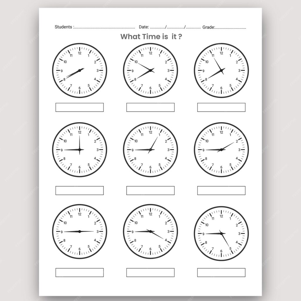 2ND GRADE MATH TELLING TIME WORKSHEETS DRAWING HANDS OF A