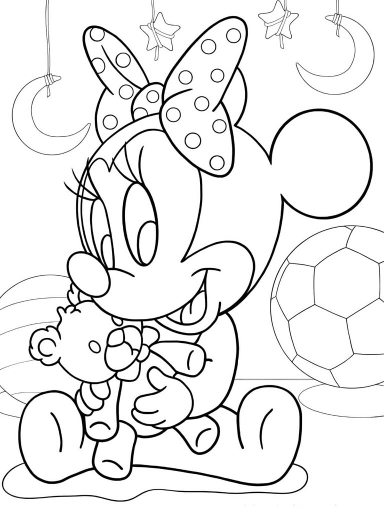free printable minnie mouse coloring pages
