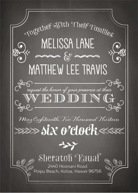 30 Chalkboard Wedding Invitations Ideas Wohh Wedding