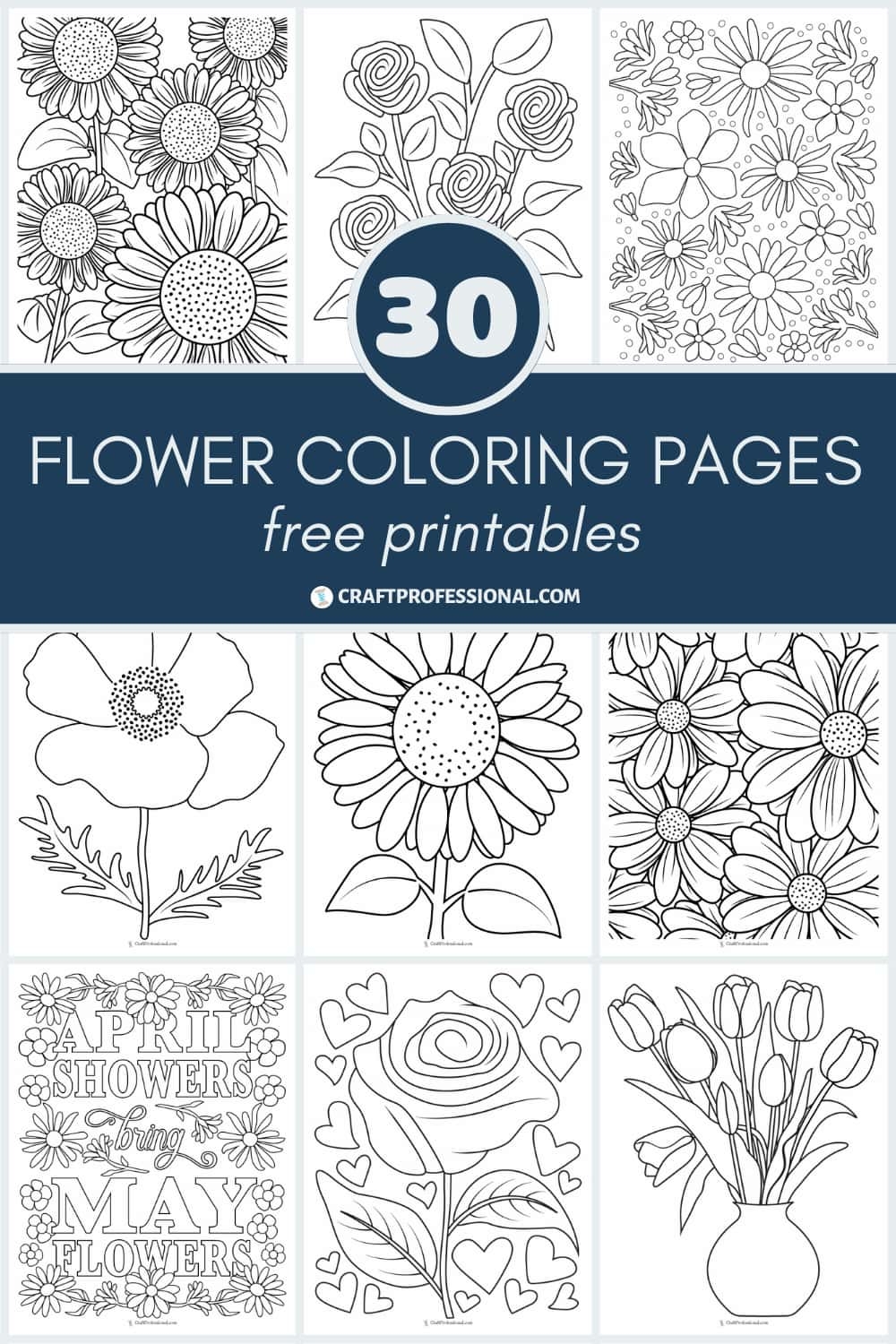 Coloring Flower Pages